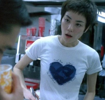 Blue Heart Chungking Express T Shirt